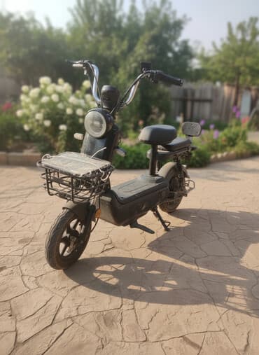 электро мопед как мотоцикл: Электроскутер (городской мини-скутер) с двумя сиденьями и багажной — 1