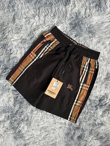 Шорты: Мужские шорты, XL, Burberry, Новый, цвет - Черный, Платная доставка — 2