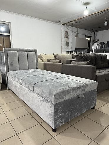 Кровать Односпальные кровати высокого качество паралон Россия ткань