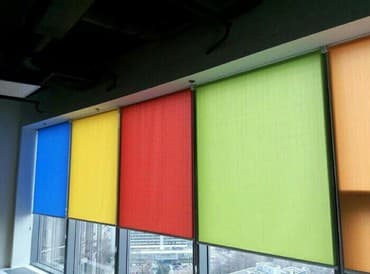 шкафчик с открытыми полками: Жалюзи бамбуковые вертикальные роллшторы зебра день ночь — 2