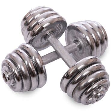 настольные теннисные ракетки: Гантели хром 15+15 кг — 1