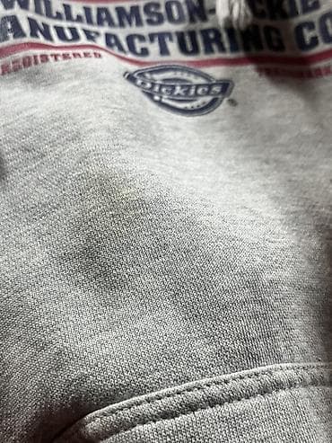 Толстовки: Толстовка худи dickies серая дефект на фото Размер: м Цена:400 Кофта — 2
