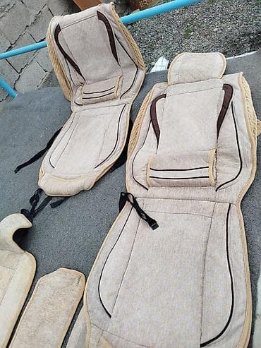 e star: Чехлы Тканевые, цвет - Бежевый, Mazda, Б/у — 3