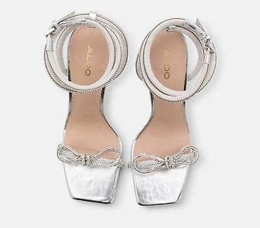 Ботинки и ботильоны: Босоножки, 42.5, Aldo, Новый, цвет - Серебристый, Самовывоз, Платная доставка — 3