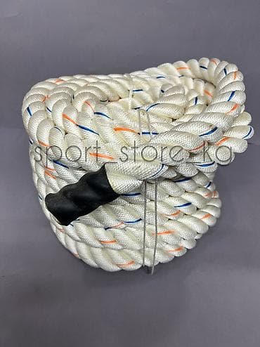 канат спортивный: Канат для кроссфита 
Цвет белый
Длина 9 метров
Толщина диаметр 5см — 1