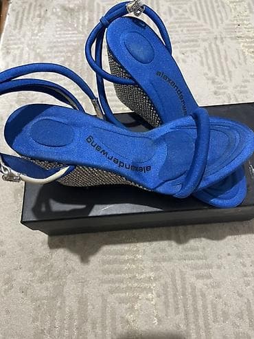 mcqueen: Босоножки, 37, Alexander McQueen, Новый, цвет - Синий, Самовывоз — 2