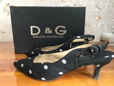 шлепка: Босоножки, 37, Dolce & Gabbana, Б/у, цвет - Черный, Самовывоз — 1