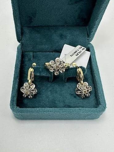 ювелирное: Набор украшений, Проба 585, Новый, Цвет металла: Желтый — 1