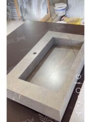 Унитазы и комплектующие: Раковина для ванной, Квадратная форма, Материал: Керамика — 2