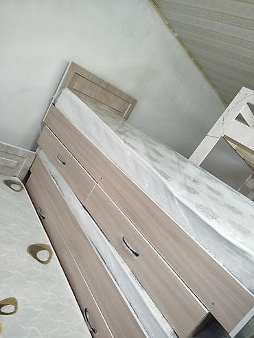 sofa bed: Город Кара Балта Кровать с высоким изголовьем и с ящиками хранения — 9