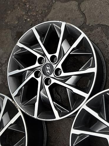 01: Литые Диски R 17 Hyundai, Комплект, отверстий - 5, Б/у — 6