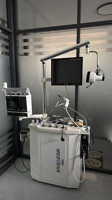 ЛОР-комплекс MEDSTAR с рабочей установкой и пациентским креслом