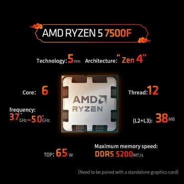 усилитель сети: Процессор, AMD Ryzen 5, 6 ядер, Для ПК — 1