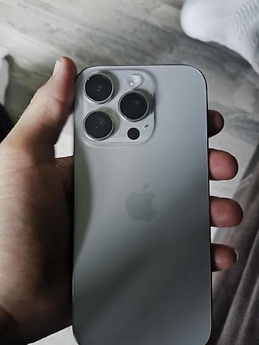 mix 3: IPhone 15 Pro, Б/у, 512 ГБ, Серебристый, 93 % — 1