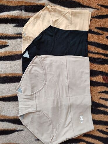 женские шорты с завышенной талией: Трусики, Высокая талия, Хлопок, Китай — 2