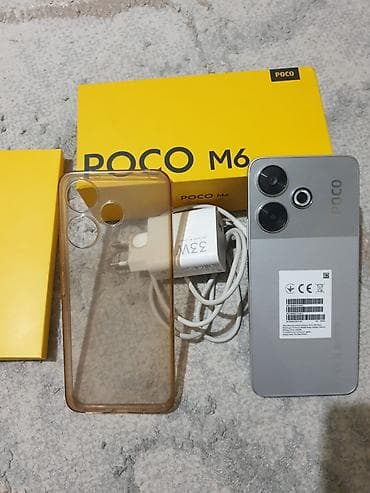 сымбат техника: Poco M6, Жаңы, 256 ГБ, түсү - Күмүш, 2 SIM — 1