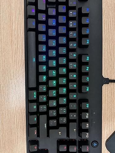 клавиатуры с подсветкой: Клавиатура, Logitech, Механическая, Проводное подключение, Размер: 100% — 1