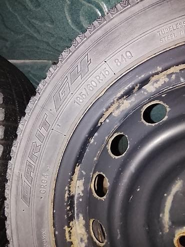 bbs 4 100: Колеса в сборе 185 / 60 / R 15, Зима, Б/у, Комплект, Железные, отверстий - 4 — 2