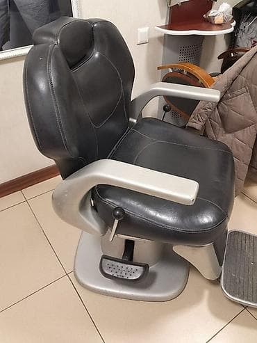 кресло для парехмахера: Барберское/парикмахерское кресло с гидравлическим подъемом - Широкое — 3