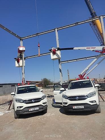 Услуги автовышки DHAS 120AP на базе спецтехники для высотных работ. -