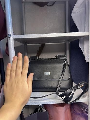 super power: Сумка кросс-боди из черной текстурированной эко-кожи (saffiano) — 2