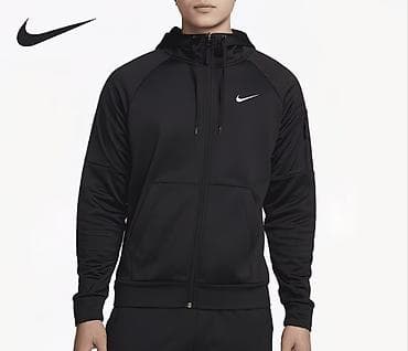 Толстовки: Мужская толстовка, L, Nike, Новый, цвет - Черный, Бесплатная доставка — 1