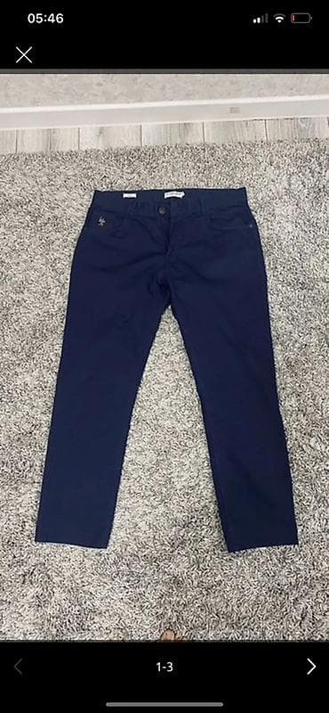 Брюки: Мужские брюки U.S. Polo Assn. - Модель: SLIM (узкий крой) - Цвет — 1