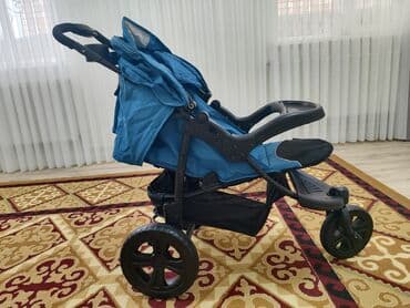 где купить детскую коляску: Коляска, цвет - Голубой — 2