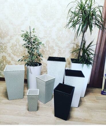 цветочница: Цветочные горшки Лотки, Висячие горшки, Прямоугольные горшки — 1