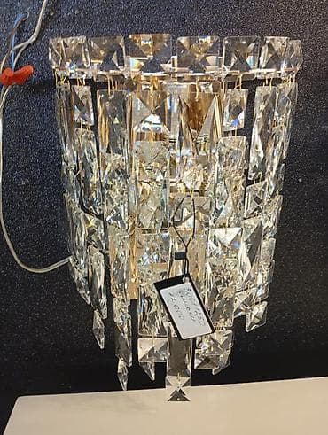 светильник бра: Бра со свисающими кристаллами - Настенный светильник с каскадом — 1