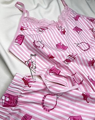 s: Комплект, Майка, Шортики, Хлопок, С кружевом — 7