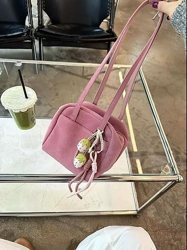 Сумки: Классическая сумка, Корея, Материал: Искусственная кожа, Подкладка из мягкого материала, Регулируемый ремень, Съёмный ремень, Женские, Новый — 7