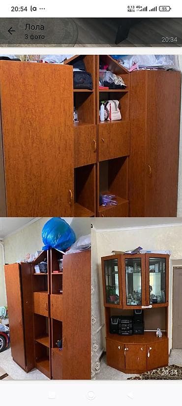 third edition solutions: Кровать двуспальная + матрас и комплект шкафов/стенка - Двуспальная — 2
