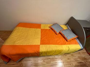 Текчелер, стеллаждар, секичелүү койгучтар: Кровать вместе с матрасом
Размер кровати 200/100 — 3