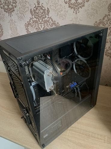 провод от монитора: Компьютер, ядер - 6, ОЗУ 16 ГБ, Игровой, Б/у, AMD Ryzen 5, AMD Radeon RX 5600 XT, HDD + SSD — 5