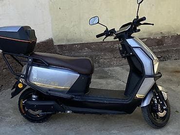 Скутеры: Электроскутер ZHONGA (серебристо-серый) - Компактный городской — 2