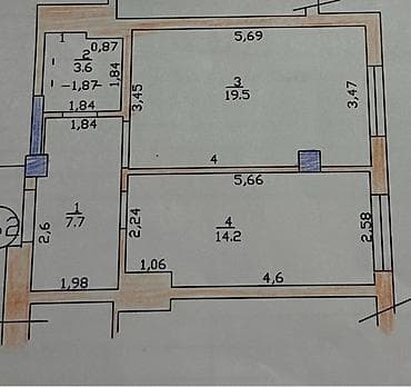 Батирлер: 2 бөлмө, 45 м², Элитка, 9 кабат, Дизайнердик ремонт — 4
