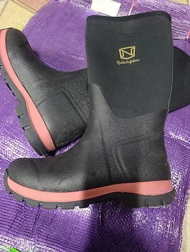 уги женский: Резиновые сапоги, 43, Новый, цвет - Черный — 2