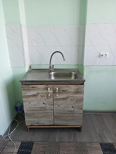 кухонная стенка: Тумба для кухни, С мойкой, Напольная, цвет - Коричневый — 2