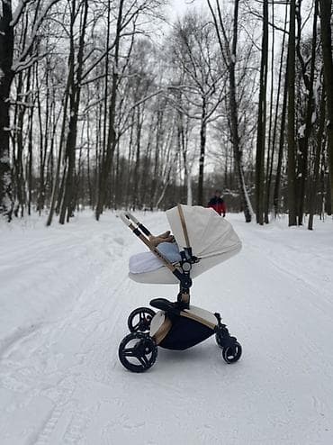 коляска с автолюлькой: Коляска, цвет - Золотой — 3