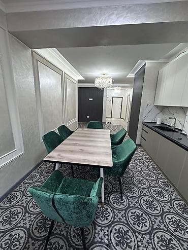 Батирлер: 3 бөлмө, 56 м², Көк-Жар ж/м Элитка, 12 кабат, Евро оңдоо — 3