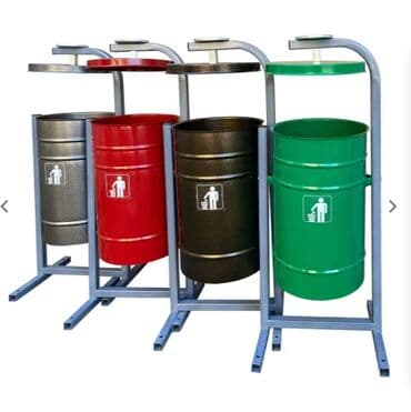 черепашка стекло: Урна "Жемчужина" на 19 литров с крышкой и пепельницей Круглая урна с — 1