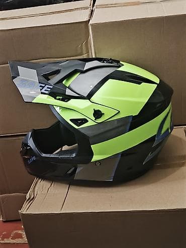 Спорттук сумкалар: Мотошлем кроссовый (интеграл с визором-пиком) - Тип: полноразмерный — 4