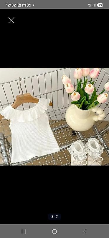 гипюровое боди: Комплект, цвет - Белый — 7