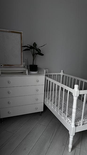 chicco echo: Детская гарнитура, Б/у, Для девочки, Для мальчика, Дерево, цвет - Белый, Платная доставка, Самовывоз — 2