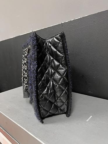 chanel оригинал: Классическая сумка, Chanel, Италия, Материал: Комбинированный материал, Стеганая модель, Женские — 4