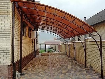мини ферма: Навес, Арочный, Металл, Поликарбонат, Установка — 2