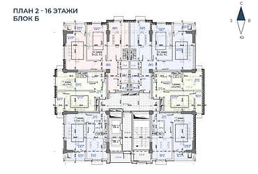 variant kg: 3 комнаты, 134 м², Элитка, 14 этаж, Готовая ПСО (под самоотделку) — 7