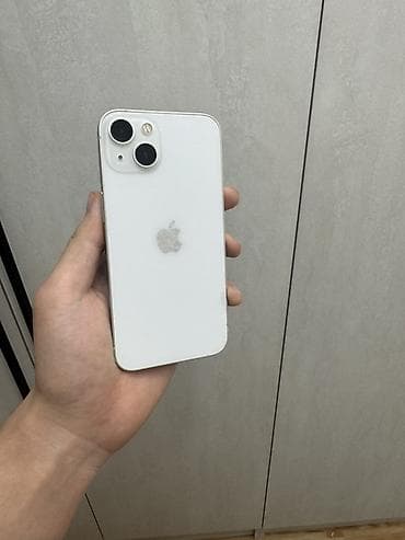 apple 11: IPhone 13, Б/у, 128 ГБ, Белый, Чехол, Коробка, 74 % — 1