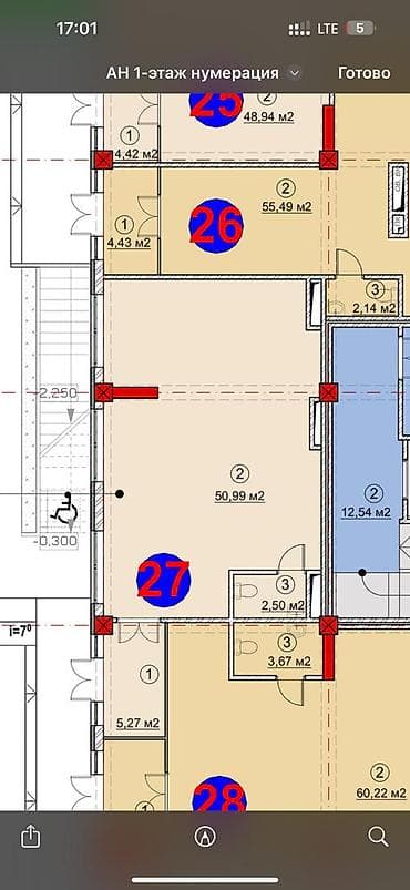 псо1: Продажа магазинов В жилом доме, 60 м², Готовая ПСО (под самоотделку), Отдельный вход, 1 этаж — 10